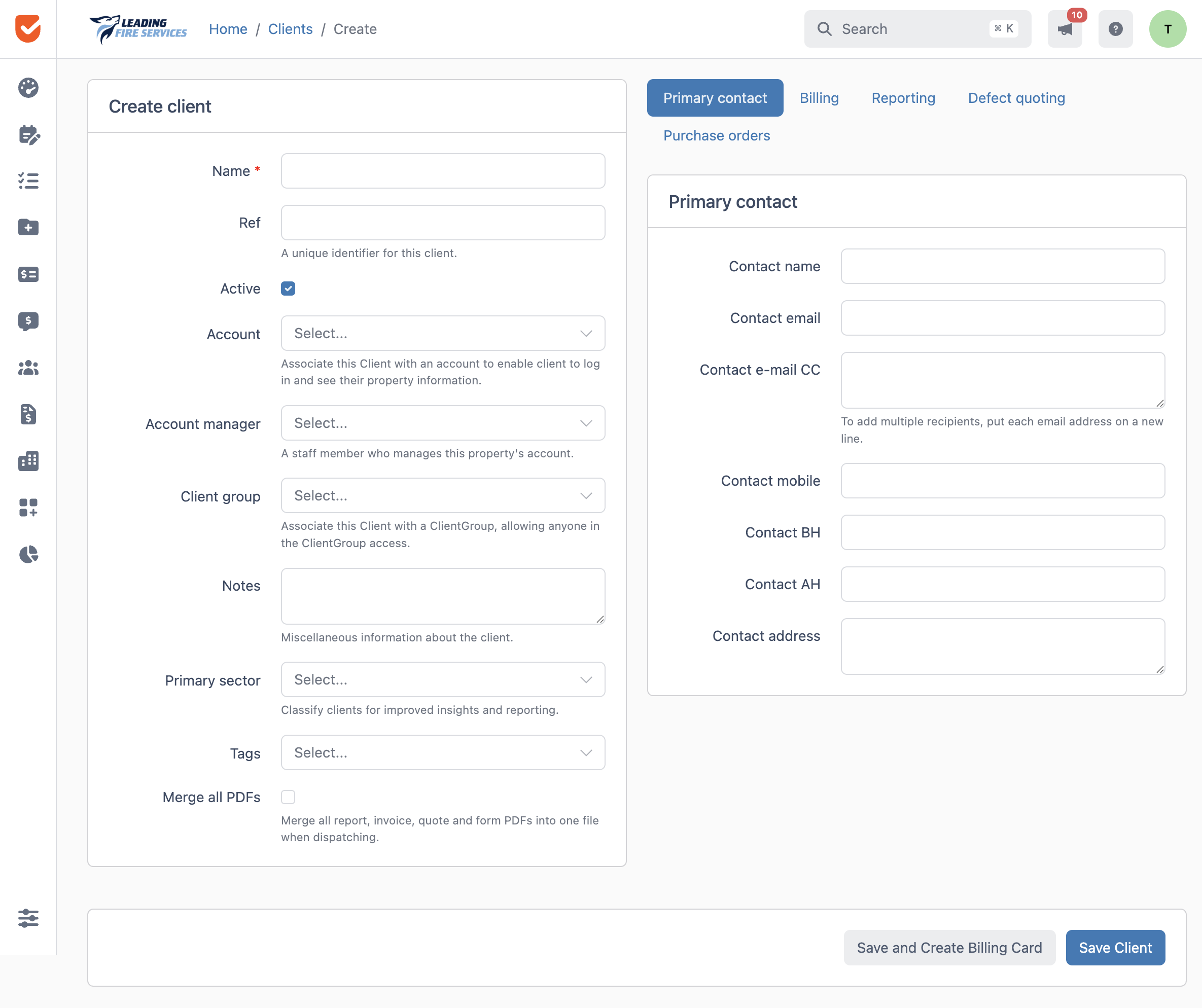 Create Client